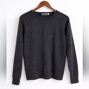 VINTAGE Tina Scottish Cashmere Casual Preppy Crewneck Sweater Size M.